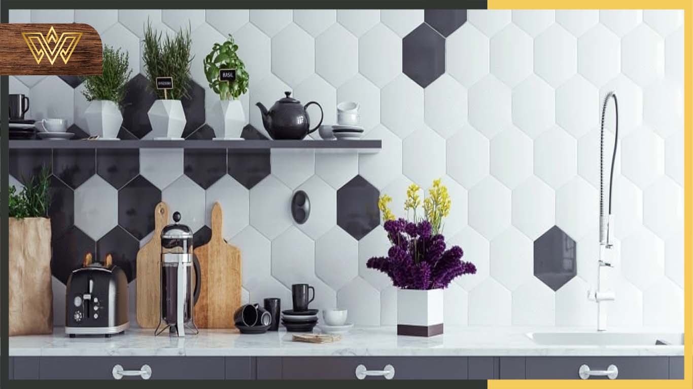 Modern kitchen tiles