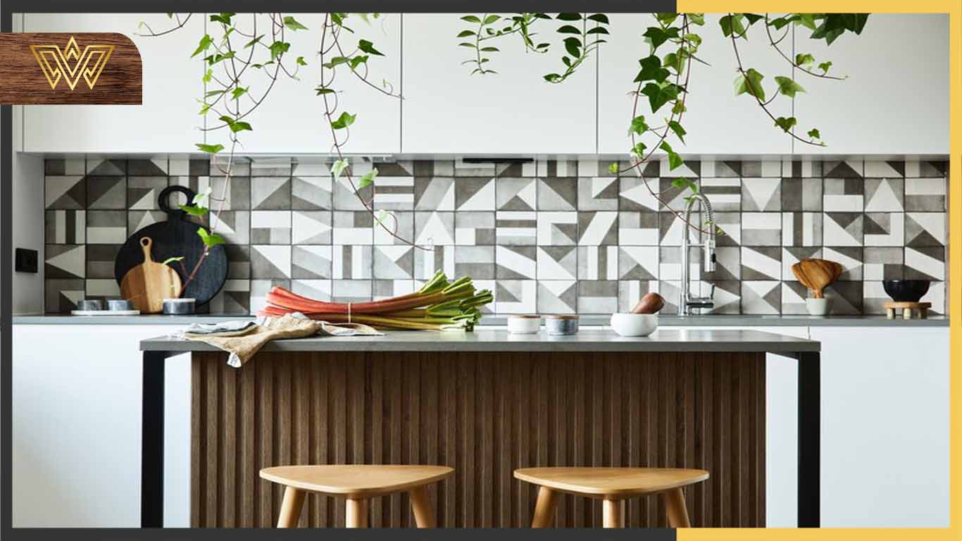 Modern kitchen wall tiles