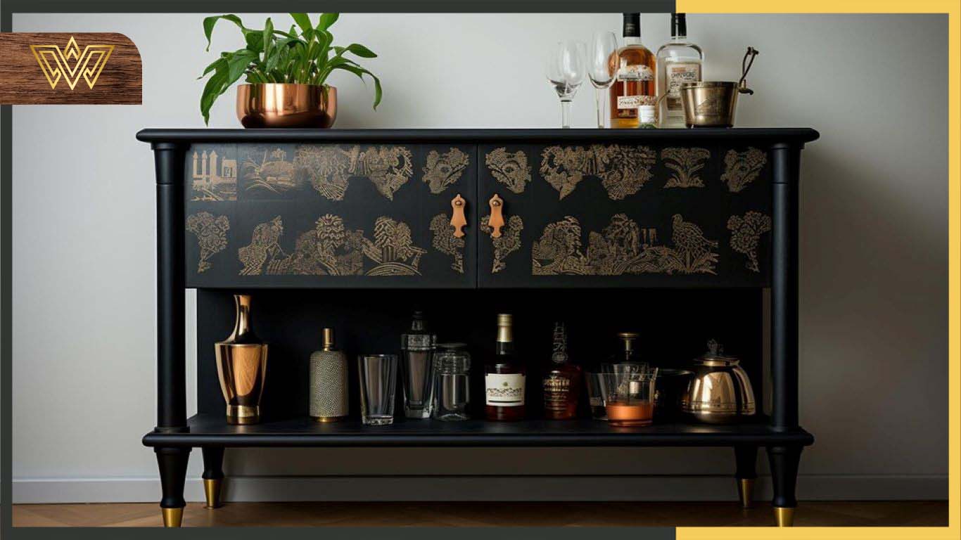 Hidden Home Bar Cabinet