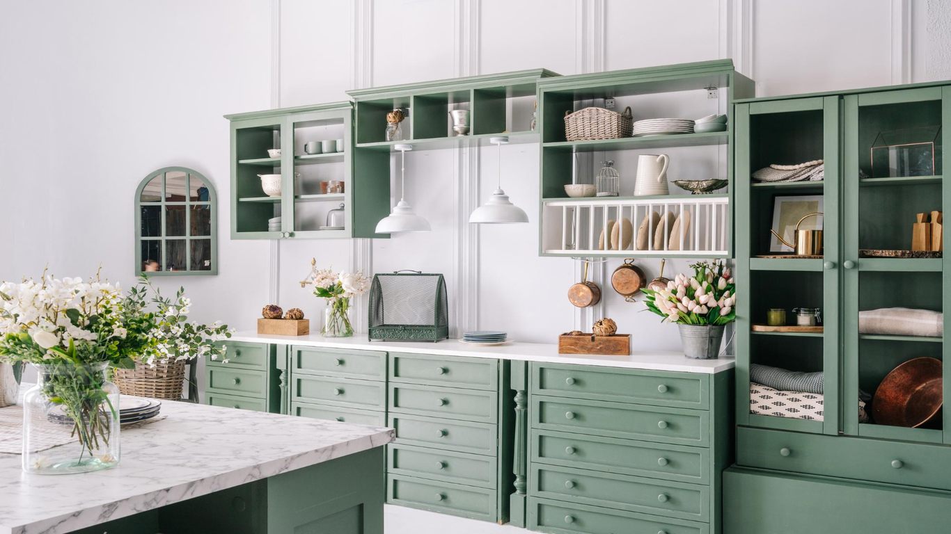 Different Styles of Sage Green Kitchen Cabinets