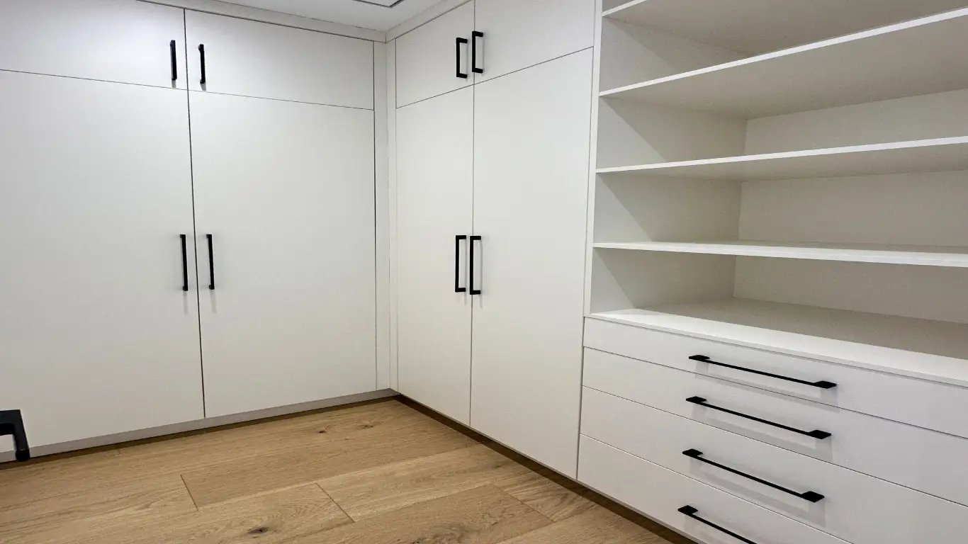 clothes storage shelves