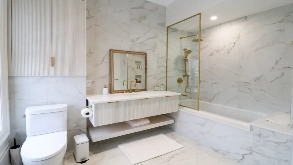 wood bathroom vanity